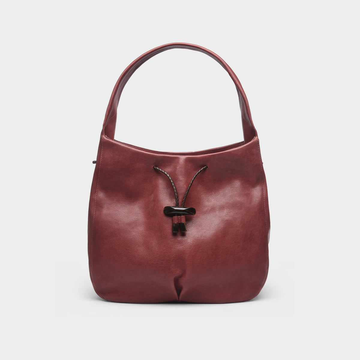 Greer Drawstring Hobo Bag | Italian Leather | 49 Sq Miles – 49